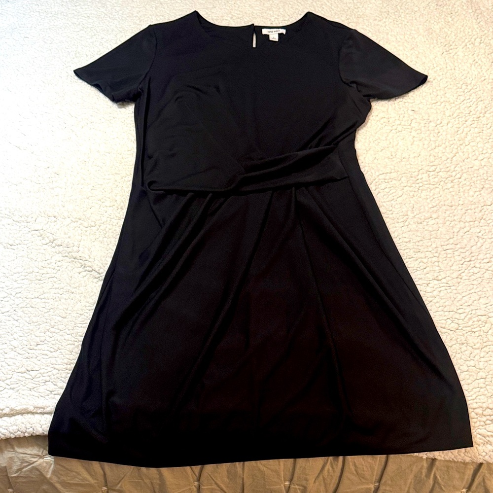 Nine West Classic Black Midi Dress